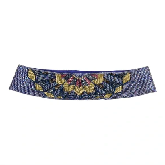 Vintage La Regale Handmade Purple Beaded Waist Statement Belt Size Small La Regale Belt - Etsy main image 3